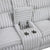 Medora Corduroy Manual Double Reclining Loveseat with Console