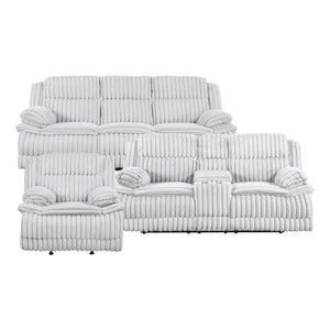 Medora 3-Piece Corduroy Fabric Manual Reclining Sofa Set