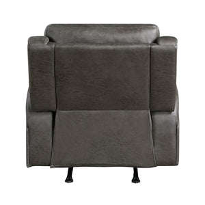 Mabel Polished Microfiber Rocker Reclining Chair