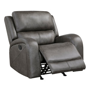 Mabel 3-Piece Polished Microfiber Manual Reclining Sofa Set