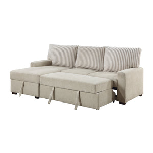 Liatris 2-Piece Sectional Sofa with Pull-out Bed and Left Chaise