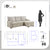 Liatris 2-Piece Sectional Sofa with Pull-out Bed and Right Chaise