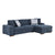 Gillam 3-Piece Sectional Sofa Sleeper with Right Chaise and Ottoman