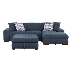 Gillam 3-Piece Sectional Sofa Sleeper with Right Chaise and Ottoman