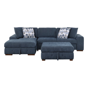 Gillam 3-Piece Sectional Sofa Sleeper with Left Chaise and Ottoman