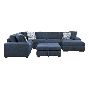 Gillam 5-Piece Sectional Sofa Sleeper with Right Chaise and Ottoman