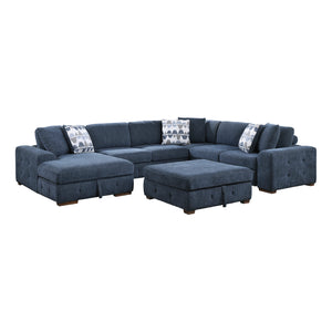 Gillam 5-Piece Sectional Sofa Sleeper with Left Chaise and Ottoman