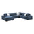 Gillam 5-Piece Sectional Sofa Sleeper with Left Chaise and Ottoman