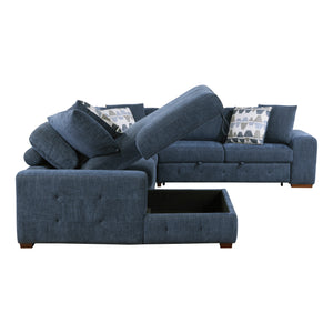 Gillam 5-Piece Sectional Sofa Sleeper with Left Chaise and Ottoman