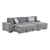 Gillam 2-Piece Sectional Sofa Sleeper with Right Chaise