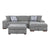 Gillam 3-Piece Sectional Sofa Sleeper with Right Chaise and Ottoman