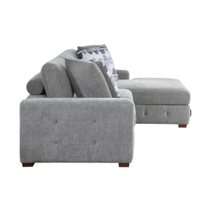 Gillam 3-Piece Sectional Sofa Sleeper with Right Chaise and Ottoman