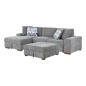 Gillam 3-Piece Sectional Sofa Sleeper with Left Chaise and Ottoman