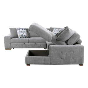 Gillam 4-Piece Sectional Sofa Sleeper with Right Chaise