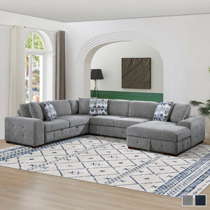 Gillam 4-Piece Sectional Sofa Sleeper with Right Chaise