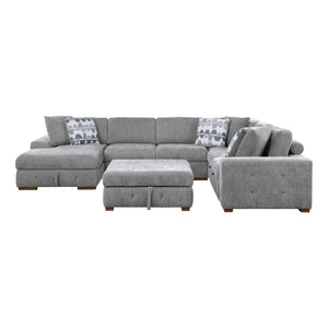Gillam 5-Piece Sectional Sofa Sleeper with Left Chaise and Ottoman
