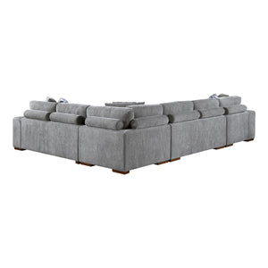 Gillam 5-Piece Sectional Sofa Sleeper with Left Chaise and Ottoman