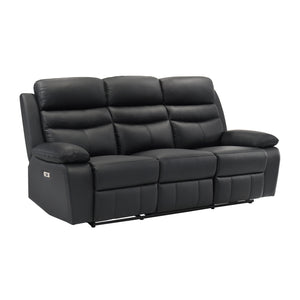 Peperomia 3-Piece Leather Match Power Reclining Sofa Set