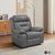 Papyrus Leather Match Manual Reclining Chair