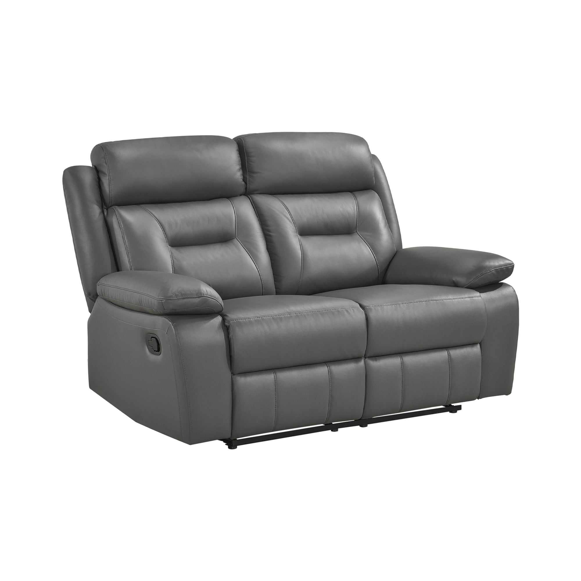 Papyrus 2-Piece Leather Match Manual Reclining Sofa Set