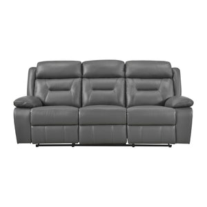 Papyrus 3-Piece Leather Match Manual Reclining Sofa Set