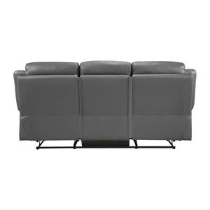 Papyrus 2-Piece Leather Match Manual Reclining Sofa Set