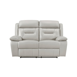 Papyrus 3-Piece Leather Match Manual Reclining Sofa Set