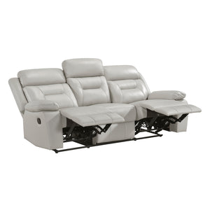 Papyrus 2-Piece Leather Match Manual Reclining Sofa Set