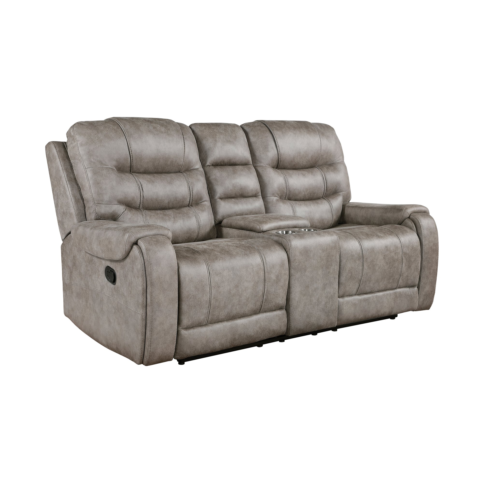 Gerald 2-Piece Microfiber Manual Reclining Sofa Set