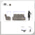 Gerald 3-Piece Microfiber Manual Reclining Sofa Set