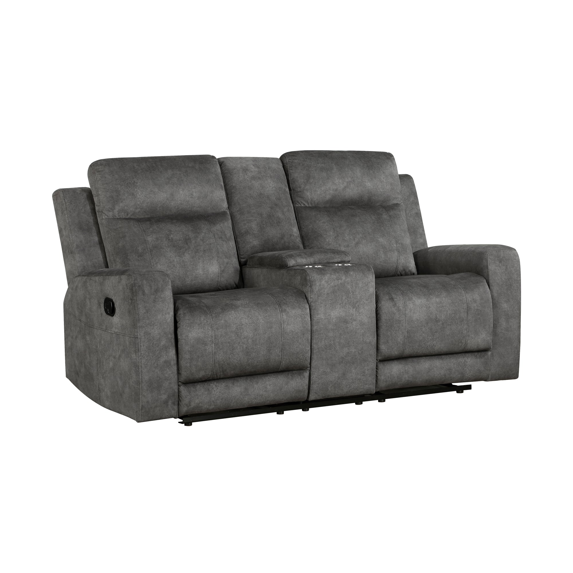 Liriope 2-Piece Microfiber Manual Reclining Sofa Set