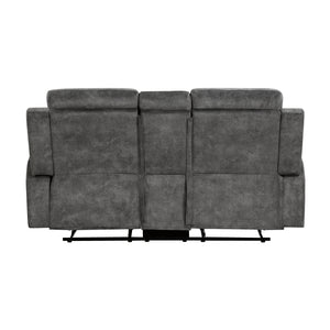 Liriope 2-Piece Microfiber Manual Reclining Sofa Set