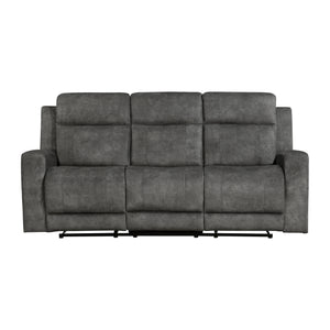 Liriope 2-Piece Microfiber Manual Reclining Sofa Set