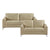 Cressey 2-Piece Microfiber Living Room Sofa Set