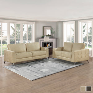 Cressey 2-Piece Microfiber Living Room Sofa Set