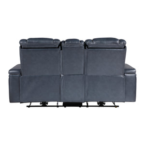 Lourical 3-Piece Leather Match Power Reclining Sofa Set