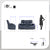 Lourical 3-Piece Leather Match Power Reclining Sofa Set