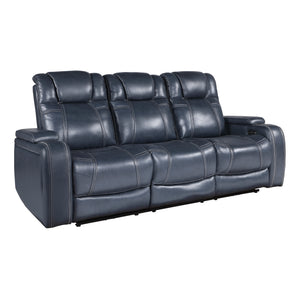 Lourical 3-Piece Leather Match Power Reclining Sofa Set