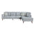 Valley 2-Piece Chenille Sectional and Right Chaise