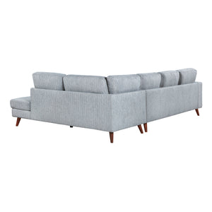 Valley 2-Piece Chenille Sectional and Right Chaise