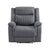 Lenore Polished Microfiber Manual Reclining Chair