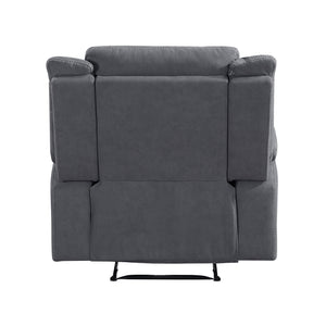 Lenore Polished Microfiber Manual Reclining Chair