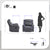Lenore 3-Piece Microfiber Manual Reclining Sofa Set