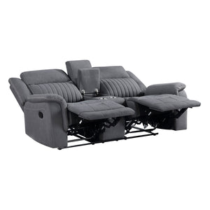 Lenore 3-Piece Microfiber Manual Reclining Sofa Set