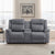 Lenore Microfiber Manual Double Reclining Loveseat