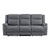 Lenore Microfiber Manual Double Reclining Sofa