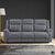 Lenore Microfiber Manual Double Reclining Sofa