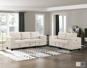 Kenlis Corduroy Living Room Loveseat