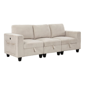 Kenlis Corduroy Living Room Sofa