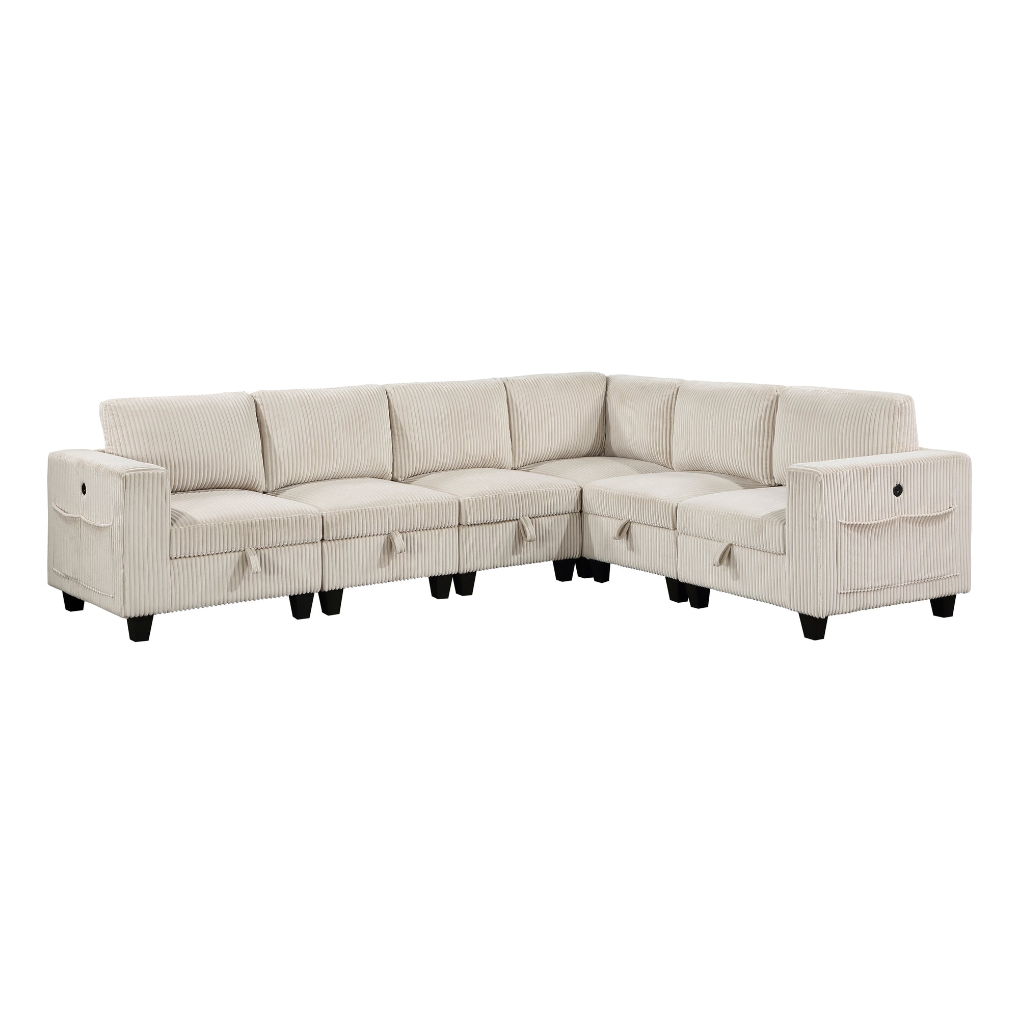 Kenlis 6-Piece Modular Sectional Sofa